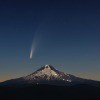 The comet NEOWISE over Mount Hood, OR.