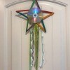 Hanging CD Reflective Star Room Decor - star decoration hanging on an over the door hook