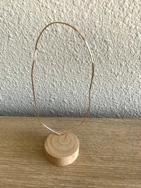 Minimalist Propagation Plant Stand - wire before shaping