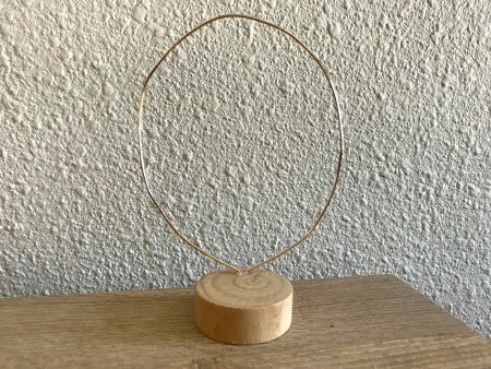 Minimalist Propagation Plant Stand wire bent into a circle