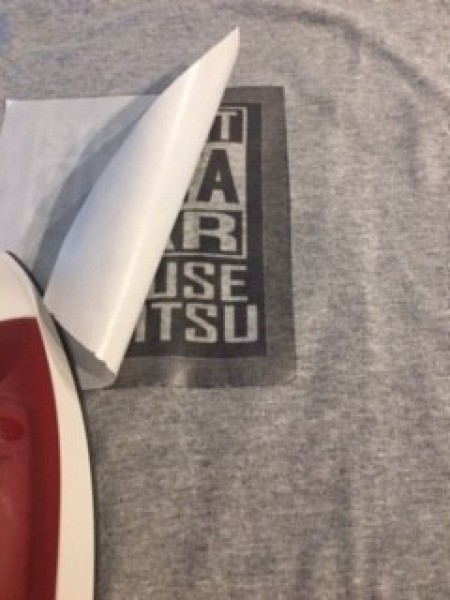 DIY T-shirt - checking for completeness of transfer