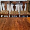 Identifying an Antique Dining Table and Chairs? - table and 5 chairs, one without the seat