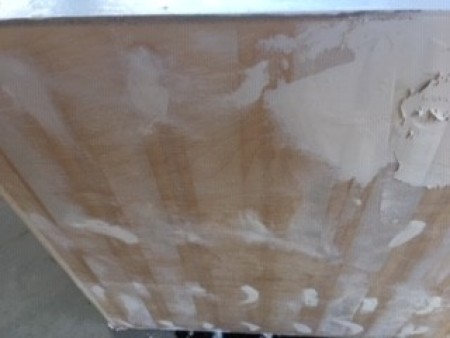 Boxy to Shabby Chic Cabinet - sanded