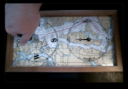 A clock being repaired with a new movement and hands.