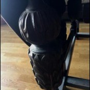 Identifying an Antique Drop Leaf Table? - carved leg detail
