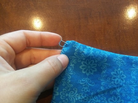 Heatable Rice Sack For Your Neck - bury the final thread knots inside the bag