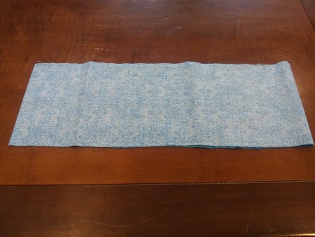 Heatable Rice Sack For Your Neck - fabric folded right sides together