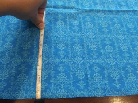 Heatable Rice Sack For Your Neck - measuring the width