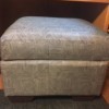 Re-Upholstered Ottoman - finished ottoman