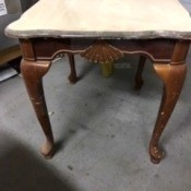 Upcycled Wooden Table - sanded top