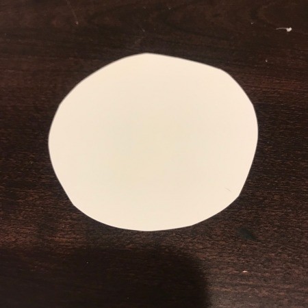 Painted CD Wreath - paper circle