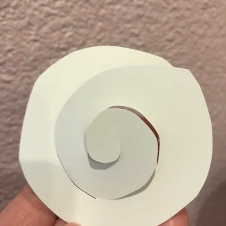 Painted CD Wreath - cut circle into a spiral