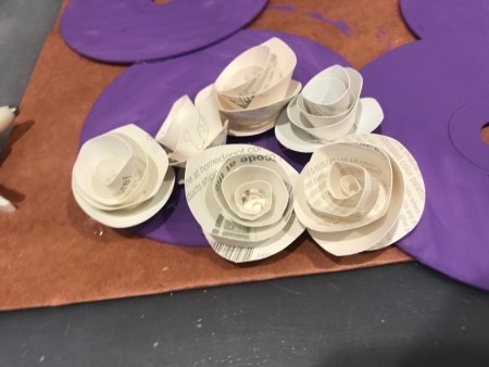 Painted CD Wreath - repeat until you have as many flowers as you like