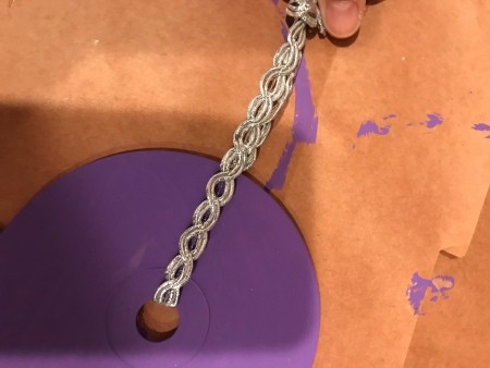 Painted CD Wreath - ribbon hanger through the top center CD