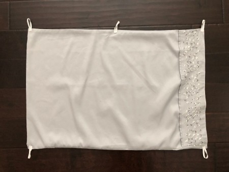 Hanging Window Door Covering - loops in all four corners and one in the top middle