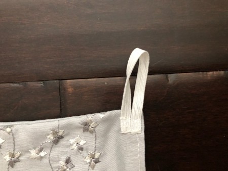 Hanging Window Door Covering - elastic loop for hanging