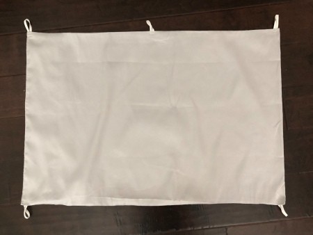 Hanging Window Door Covering - plain side of pillowcase