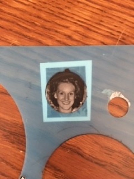 Ancestor Necklace - cutting out photos
