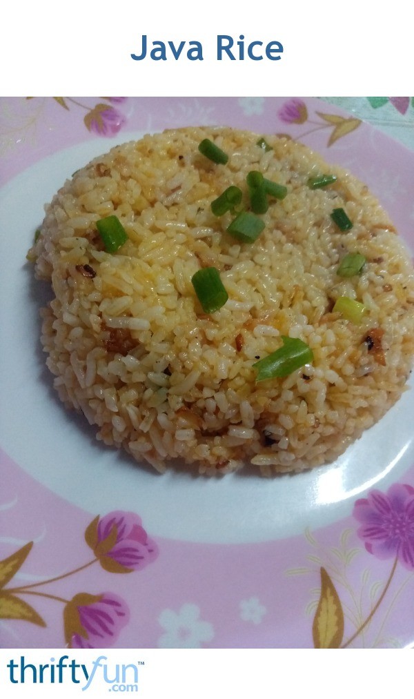 Java Rice | ThriftyFun