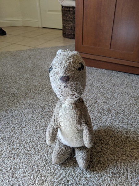 Identifying a 1970s Rabbit? - gray and white stuffed bunny