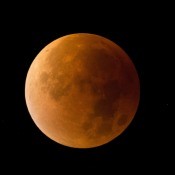 The moon during a lunar eclipse.