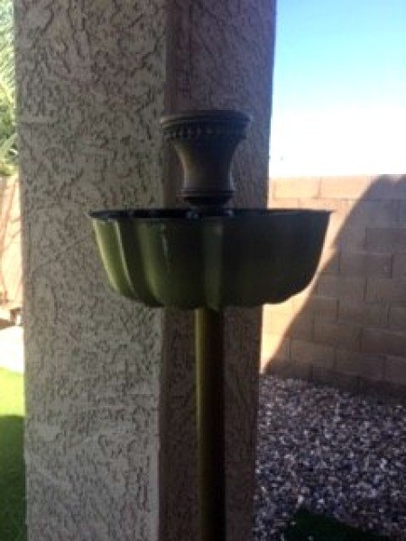 Planter Lamp - view of the top of redesigned lamp planter