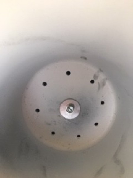 Planter Lamp - holes drilled in flower pot