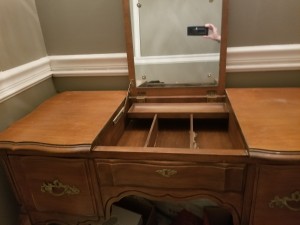 Value of a Bassett Mirrored Vanity? - vanity with fold up mirror