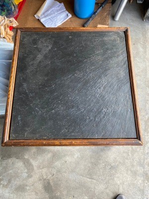 Value and History of a Slate Topped Brandt Table? - table with dark slate top