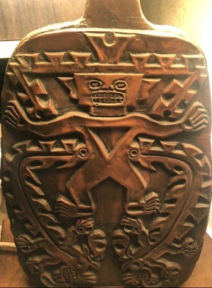 Identifying a 1960s Vintage Lamp? - stylized human on a lamp base, perhaps Mesoamerican design or other tribal design