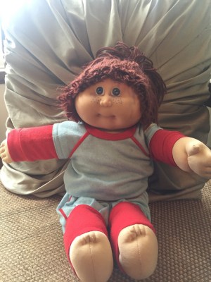 Value of a 1984 Cabbage Patch Doll? - doll wearing sweats