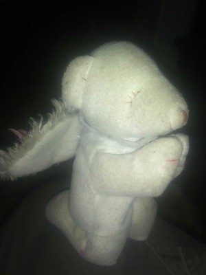 Identifying a Stuffed Mouse Toy? - stuffed praying, kneeling mouse