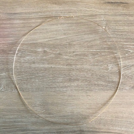 Dainty Wall Calendar Wreath - finished wire circle