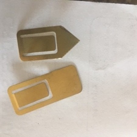 Foil and Batting Little Birdie Sculpture - gold paper clip cut to make the beak