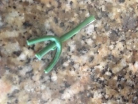 Foil and Batting Little Birdie Sculpture - foot shape before painting