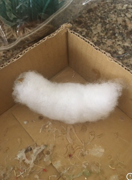 Foil and Batting Little Birdie Sculpture - wrap with batting