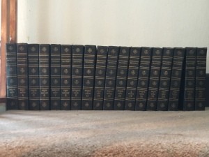 A collection of Encyclopedia Britannica.