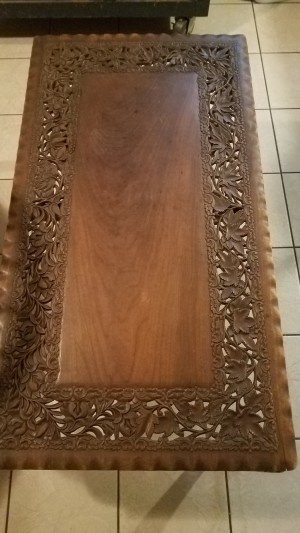 Identifying a Coffee Table? - coffee table with cut leaf pattern around the outside edge