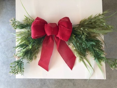 Swag Decoration For Less - bow attached
