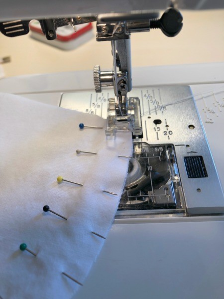 Non Pleated Child's Mask - sewing the lining together