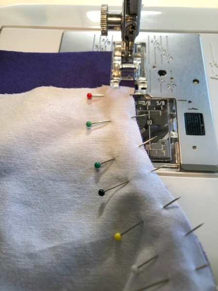 Non Pleated Child's Mask - sewing top seam