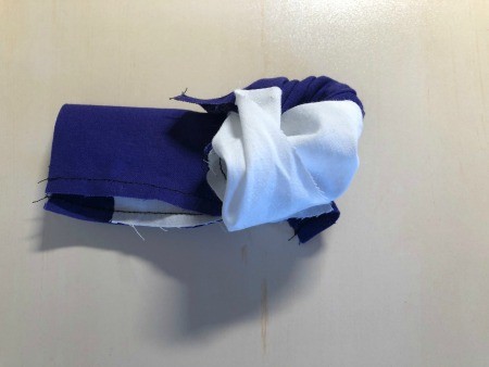 Non Pleated Child's Mask - turning right side out