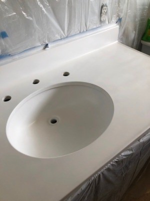 Spray Painting a Sink and Counter Top? - laminate sink and countertop