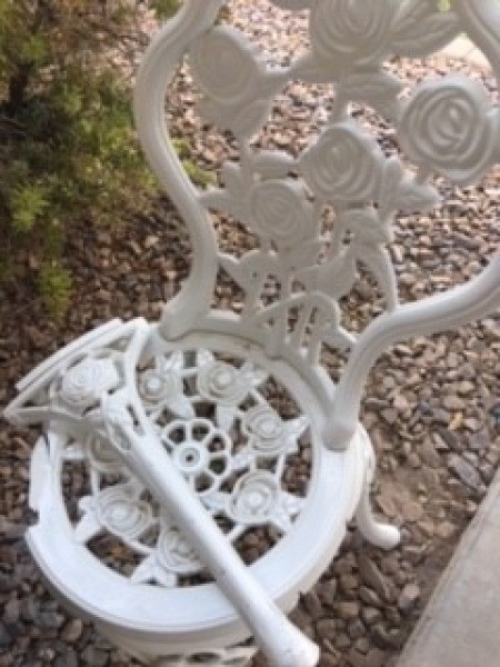 Bug Sculpture - chair with broken leg