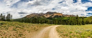 A mountain view in Idaho.