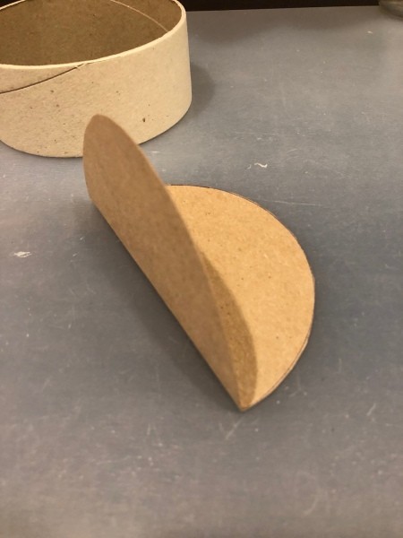 Circle Faux Flower Planter - fold circle in half