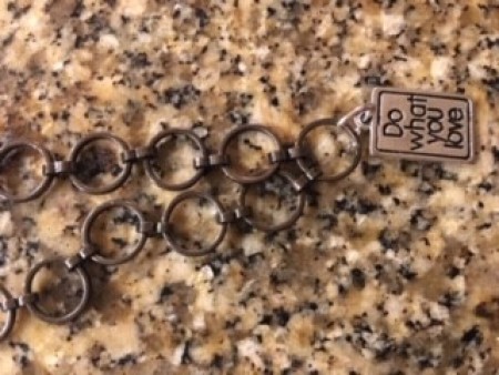 Mask Chain Holder - charm attached to chain using jump ring