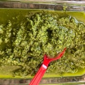 The mixed up pesto.