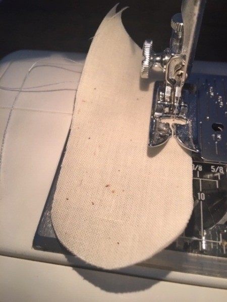 Scrappy Funky Doll - sewing arm pieces