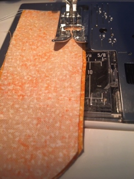 Scrappy Funky Doll - sewing leg pieces